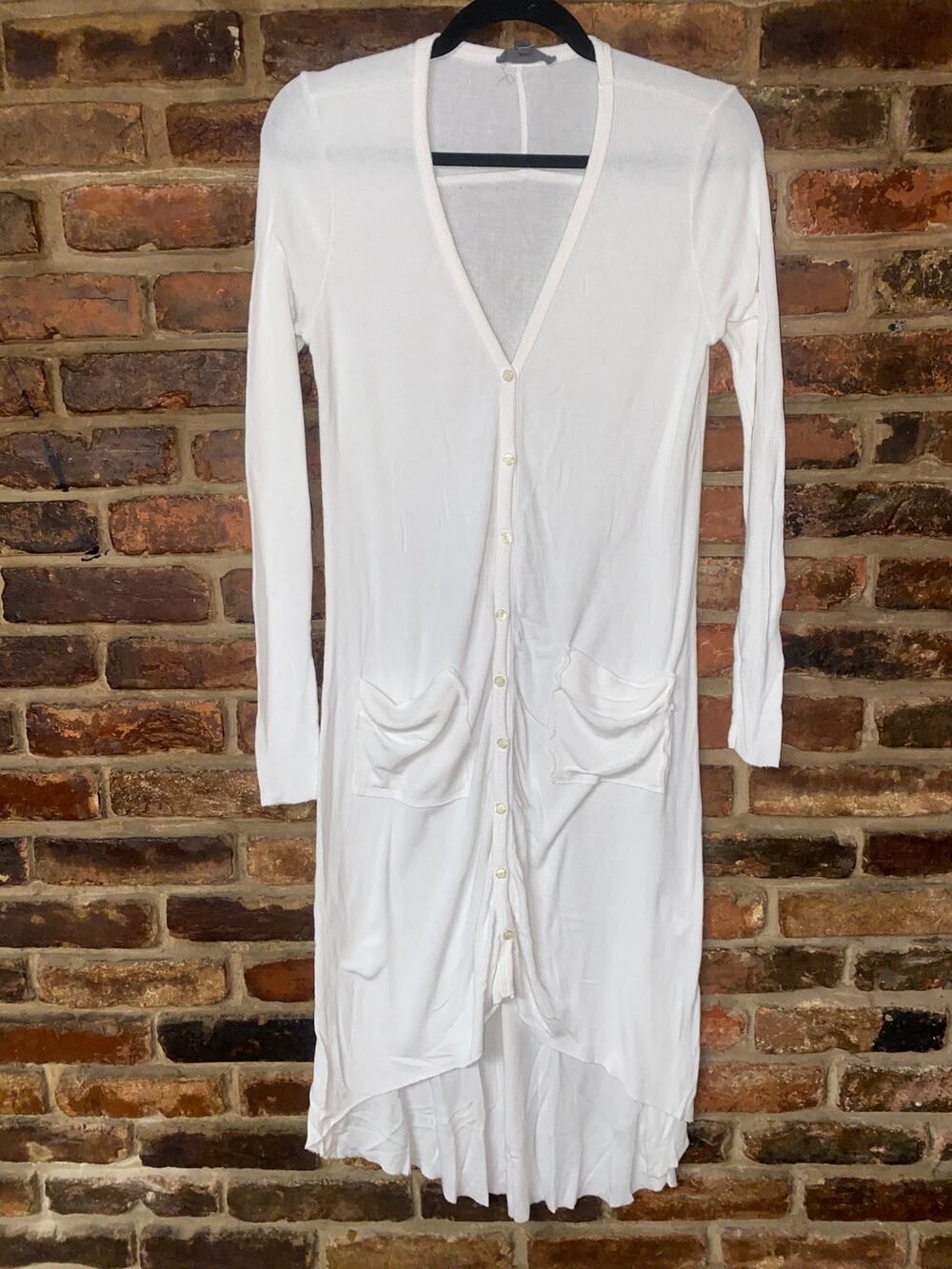 American Eagle Italian Ribbed Knit Duster Long Cardigan Sweater Women's One Size